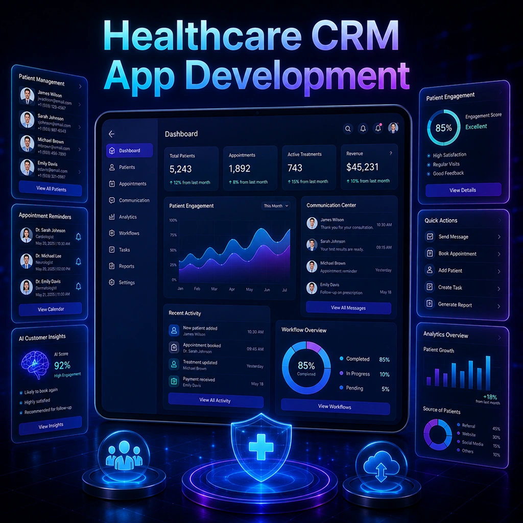 Healthcare CRM app development services